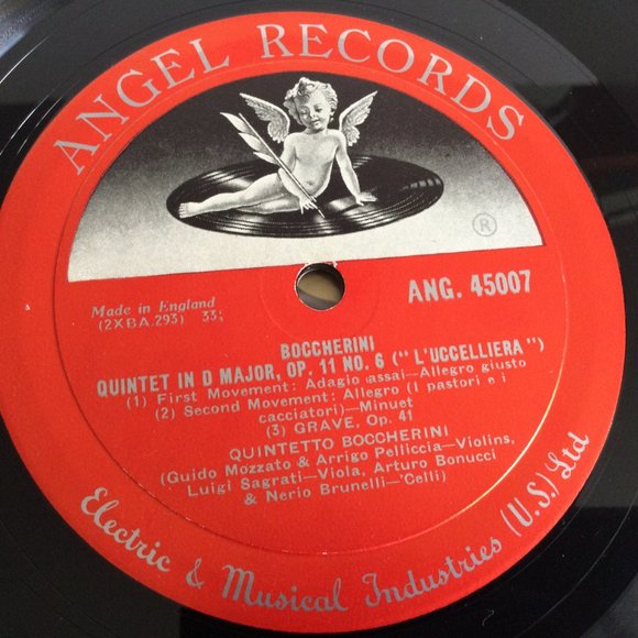 Boccherini Quintets Album 2 1957 Violins Viola Cello Classical Angel Records LP - Picture 7 of 9